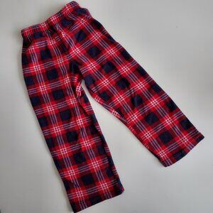 Plaid fleece pj bottoms